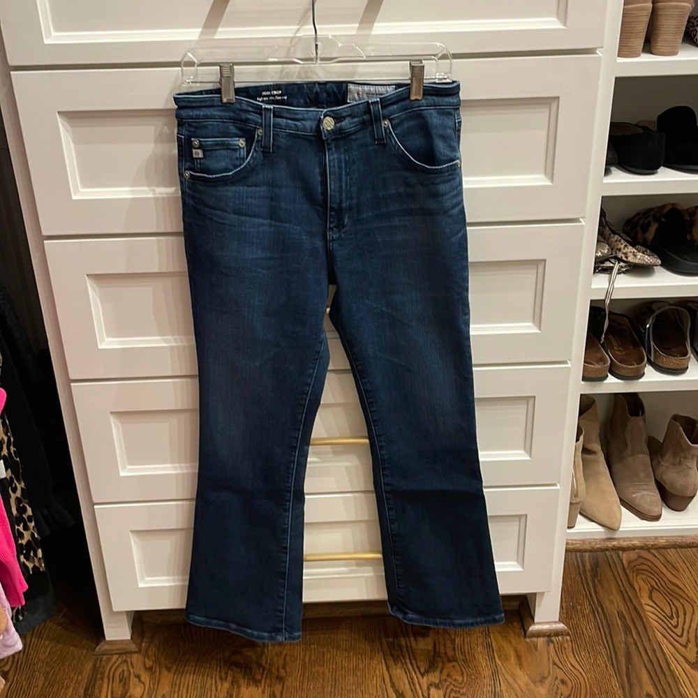 AG boot cut cropped jeans
